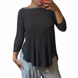 NWT Free People Asymmetrical Lightweight Sweater Size Xs